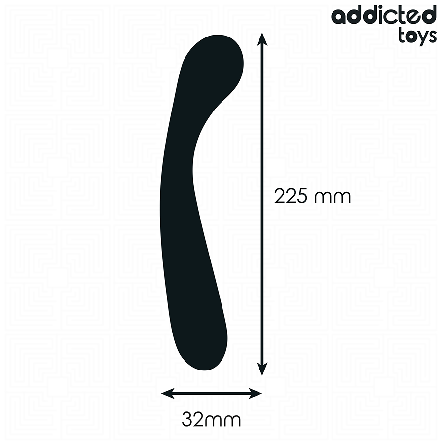 ADDICTED TOYS - DUBBELE SILICONEN ANALE MASSAGER 22,5 CM