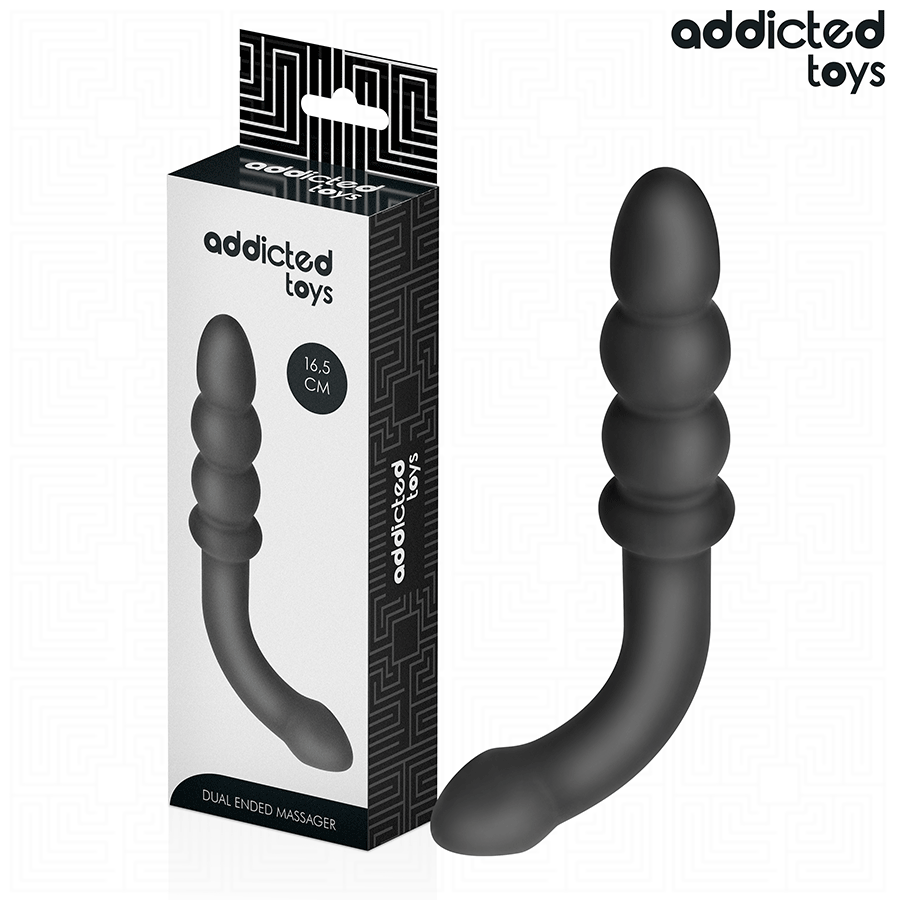 ADDICTED TOYS - DUBBELE SILICONEN ANALE MASSAGER 16,5 CM