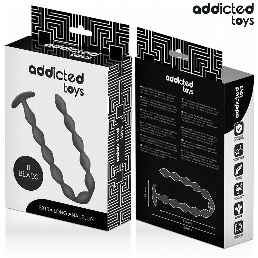 ADDICTED TOYS - ANALE ROZENKRANS 27 CM EXTRA LANGE SILICONEN