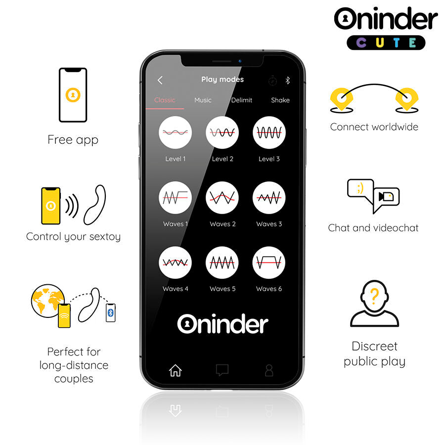 ONINDER CUTE - LOVE BUDDY MASTER G-SPOT VIBRATOR - GRATIS WERELDWIJDE APP