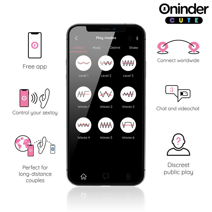 ONINDER CUTE - LOVE BUNNY VIBRATOR GY SPOT CLITORIS - GRATIS WERELDWIJDE APP