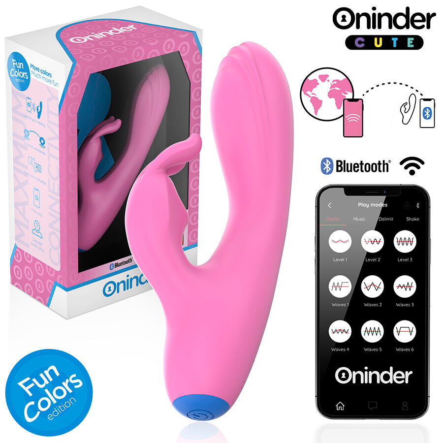 ONINDER CUTE - LOVE BUNNY VIBRATOR GY SPOT CLITORIS - GRATIS WERELDWIJDE APP