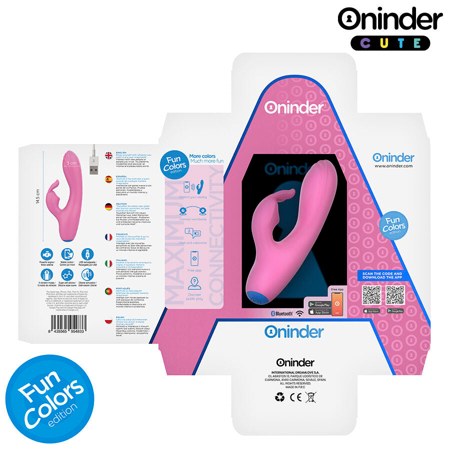 ONINDER CUTE - LOVE BUNNY VIBRATOR GY SPOT CLITORIS - GRATIS WERELDWIJDE APP