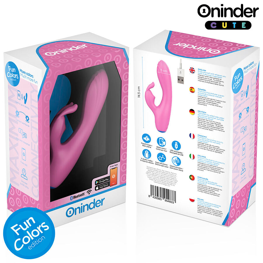 ONINDER CUTE - LOVE BUNNY VIBRATOR GY SPOT CLITORIS - GRATIS WERELDWIJDE APP