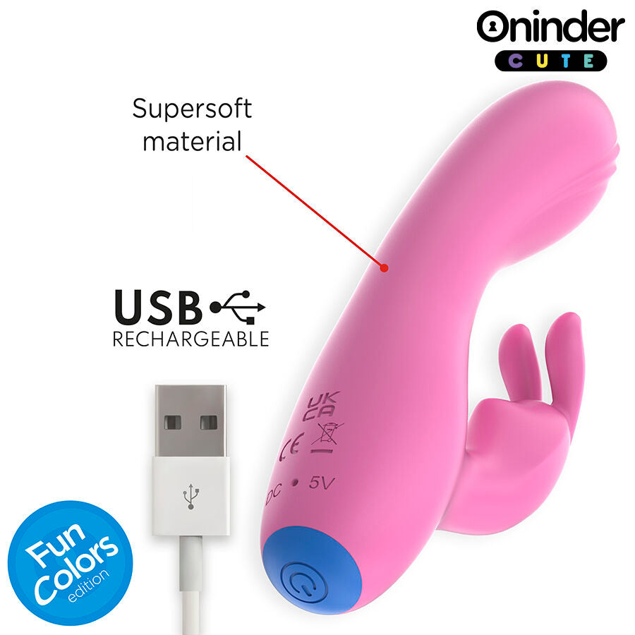 ONINDER CUTE - LOVE BUNNY VIBRATOR GY SPOT CLITORIS - GRATIS WERELDWIJDE APP