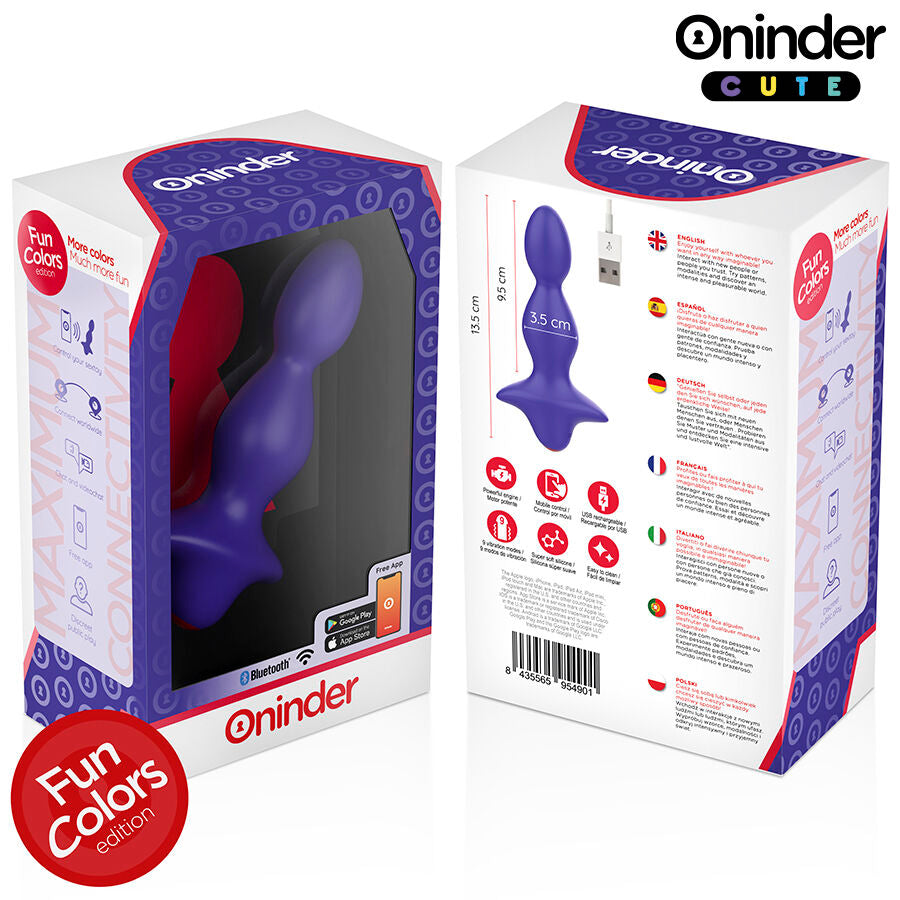 ONINDER CUTE - LOVE BUTT VIBRATOR PLUG ANAL DILATOR - GRATIS WERELDWIJDE APP