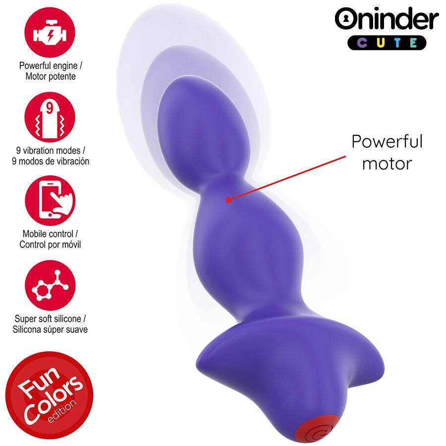 ONINDER CUTE - LOVE BUTT VIBRATOR PLUG ANAL DILATOR - GRATIS WERELDWIJDE APP