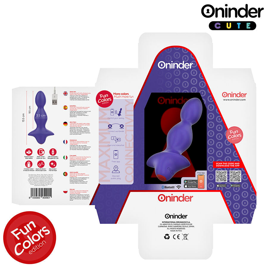 ONINDER CUTE - LOVE BUTT VIBRATOR PLUG ANAL DILATOR - GRATIS WERELDWIJDE APP