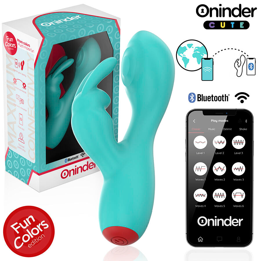 ONINDER CUTE - LOVE BUNNY VIBRATOR GY SPOT CLITORIS - GRATIS WERELDWIJDE APP