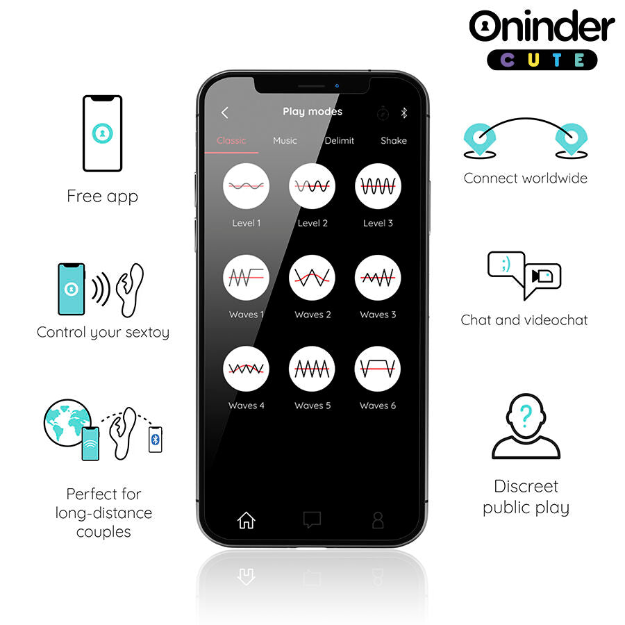 ONINDER CUTE - LOVE BUNNY VIBRATOR GY SPOT CLITORIS - GRATIS WERELDWIJDE APP