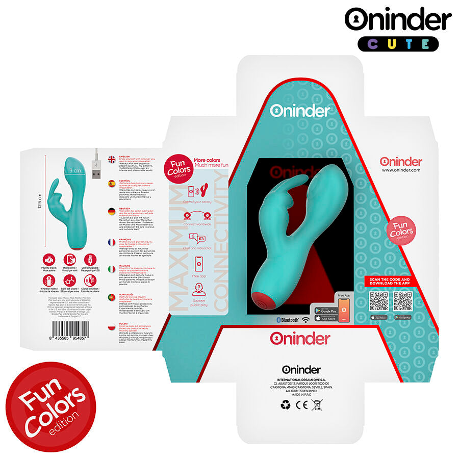 ONINDER CUTE - LOVE BUNNY VIBRATOR GY SPOT CLITORIS - GRATIS WERELDWIJDE APP
