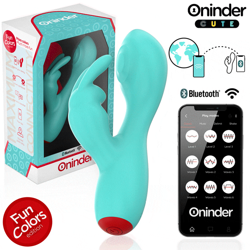 ONINDER CUTE - LOVE BUNNY VIBRATOR GY SPOT CLITORIS - GRATIS WERELDWIJDE APP