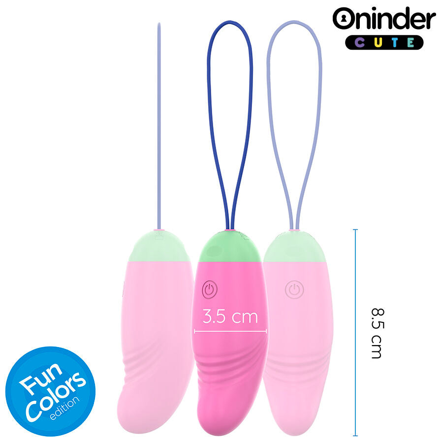 ONINDER CUTE - LOVE PLEASURE 360° VIBRERENDE-ROTERENDE SILICONEN EI - GRATIS WERELDWIJDE APP