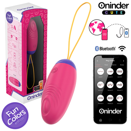 ONINDER CUTE - LIEFDESPLEZIER VIBRO-WAVE TAPPING SILICONEN EI - GRATIS WERELDWIJDE APP