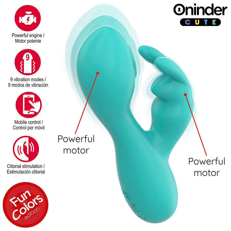 ONINDER CUTE - LOVE BUNNY VIBRATOR GY SPOT CLITORIS - GRATIS WERELDWIJDE APP