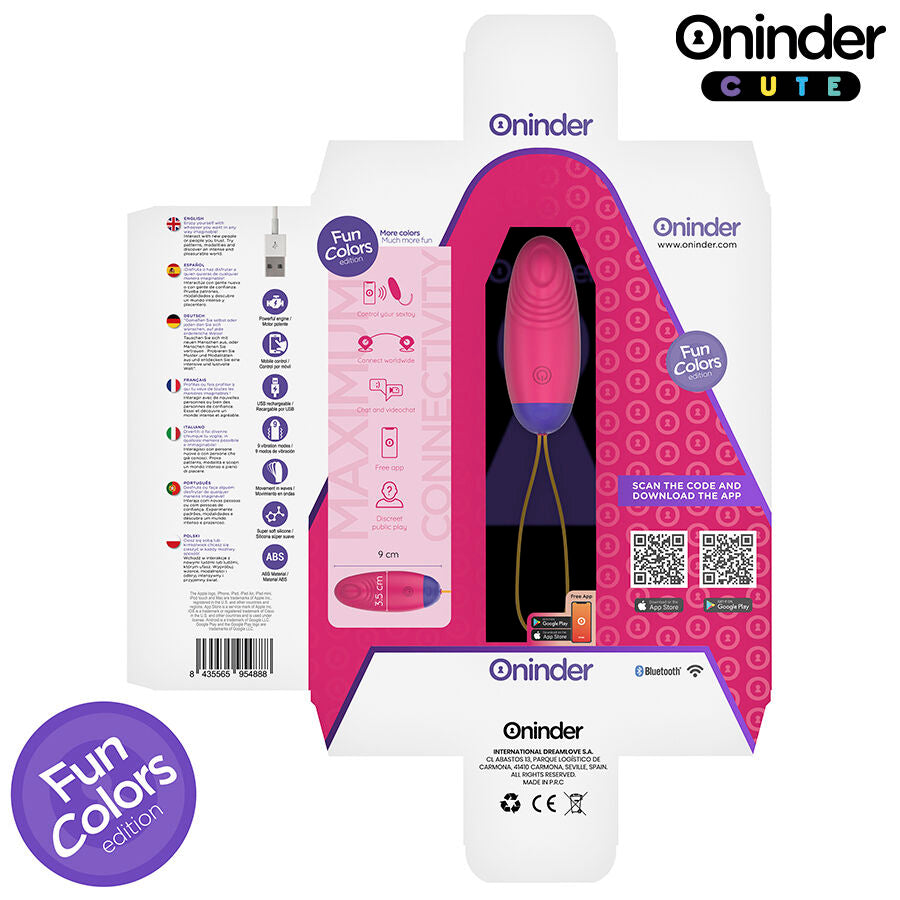 ONINDER CUTE - LIEFDESPLEZIER VIBRO-WAVE TAPPING SILICONEN EI - GRATIS WERELDWIJDE APP