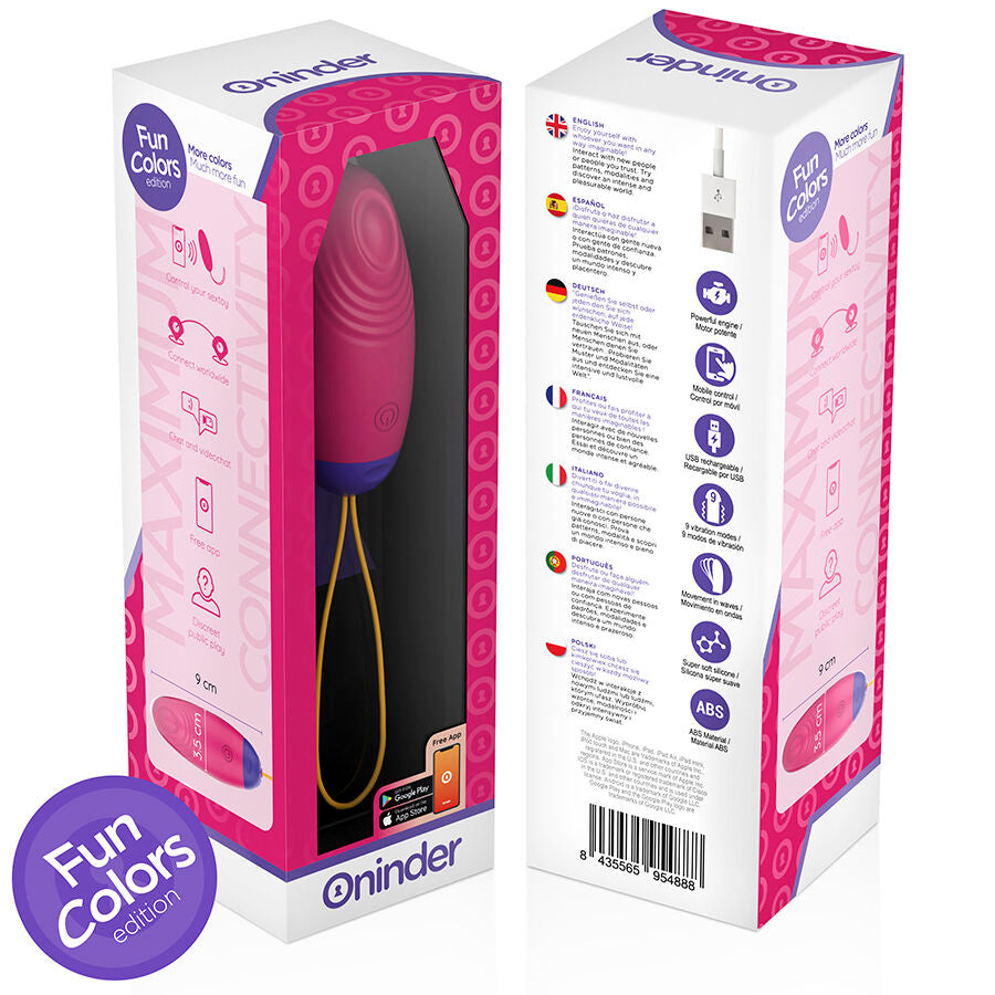 ONINDER CUTE - LIEFDESPLEZIER VIBRO-WAVE TAPPING SILICONEN EI - GRATIS WERELDWIJDE APP
