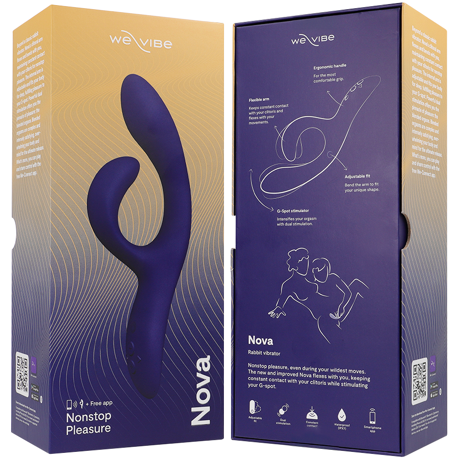 WE-VIBE - NOVA 3 KONIJNENVIBRATOR MIDDERNACHTBLAUW