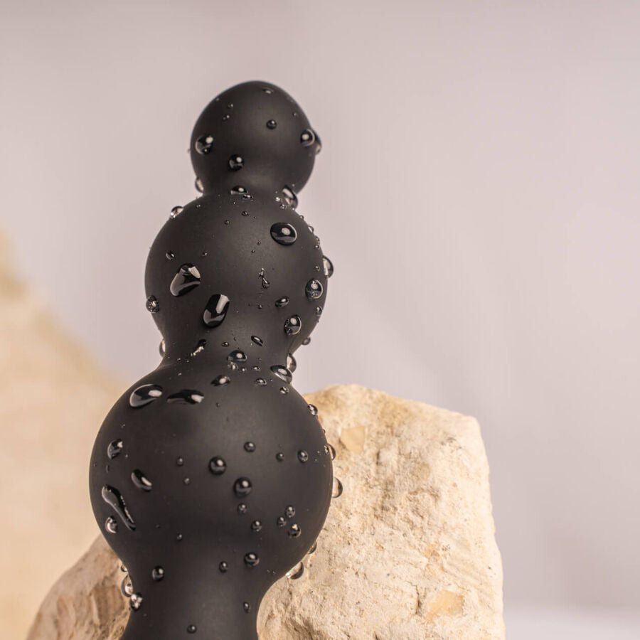 ROCKS-OFF - PETITE SENSATIONS BUBBLES ANAL PLUG VIBRATOR ZWART