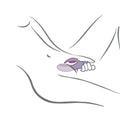 ROCKS- OFF - GLO- GIRL VIBRADOR RABBIT MORADO