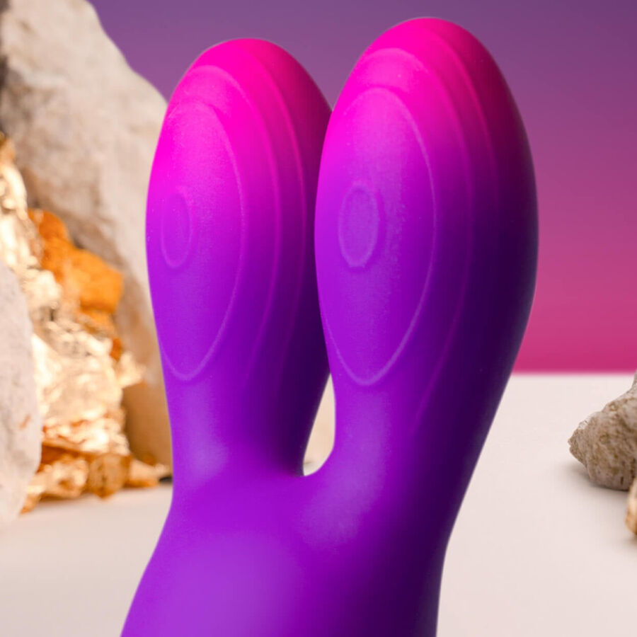 ROCKS-OFF - GLO-GIRL BUNNY PAARSE FLEXIBELE VIBRATOR