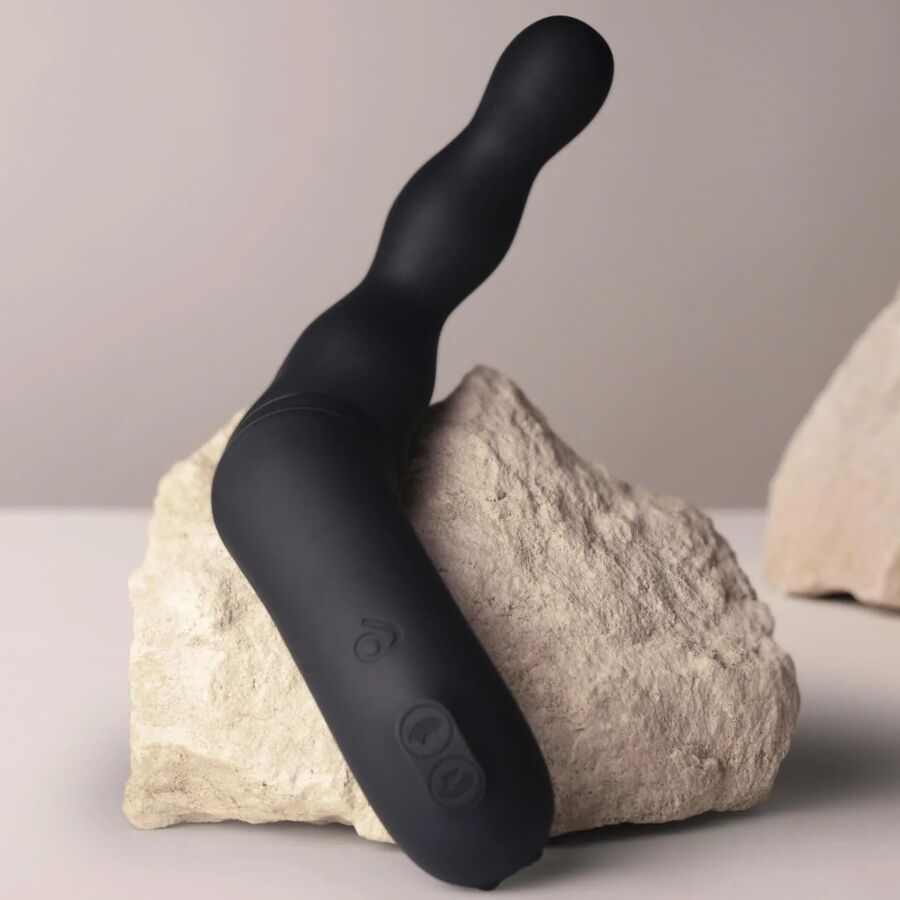 ROCKS-OFF - ZWARTE PROSTAAT- EN ANALE VIBRATORADAPTER