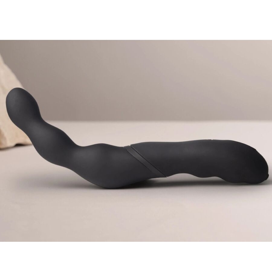 ROCKS-OFF - ZWARTE PROSTAAT- EN ANALE VIBRATORADAPTER
