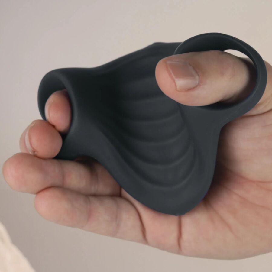 ROCKS-OFF - PALM ZWARTE FLEXIBELE VIBRATOR MASTURBATOR