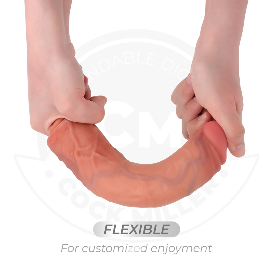 COCK MILLER - HYPERREALISTISCHE TRILLENDE DILDO MET AFSTANDSBEDIENING 20,5 CM