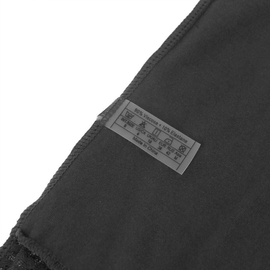 SUBBLIME - TEDDY MET BLOEMENKANT DETAILS ZWART S/M