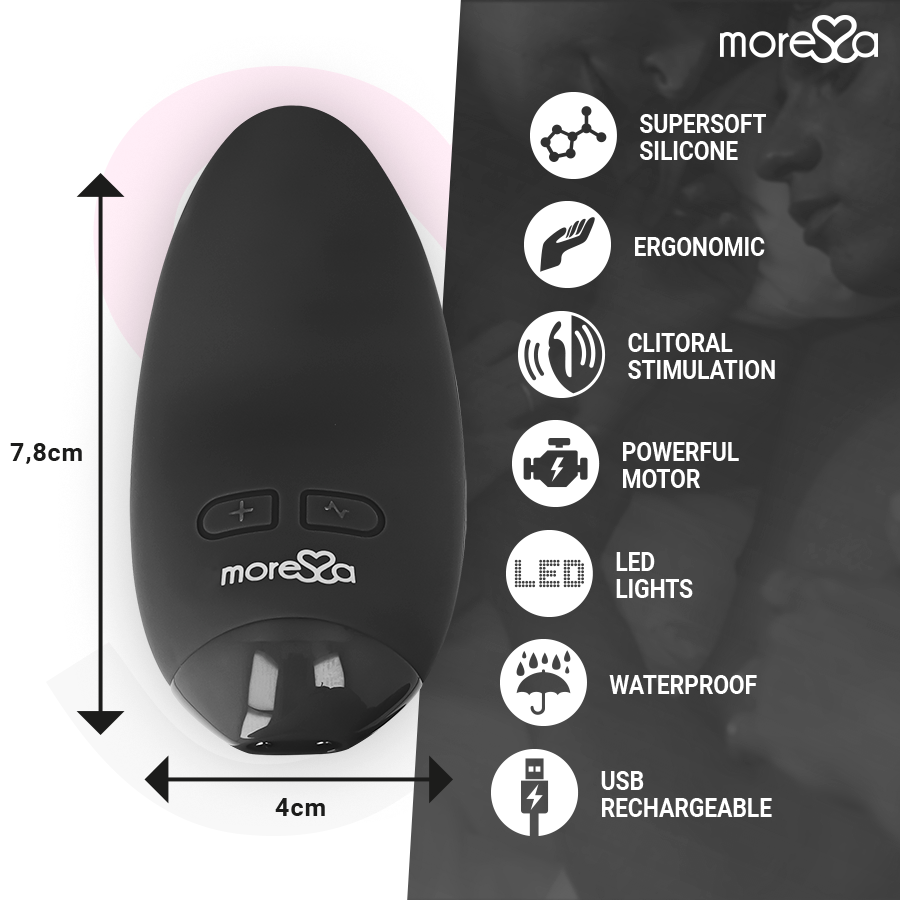 MORESSA - BLOSSOM BLACK PERSOONLIJKE MASSAGER