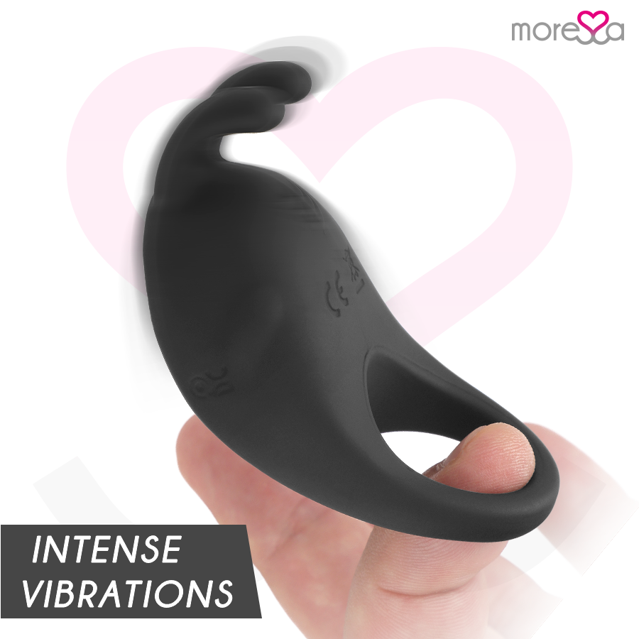 MORESSA - BRAD PREMIUM SILICONE OPLAADBAAR ZWART
