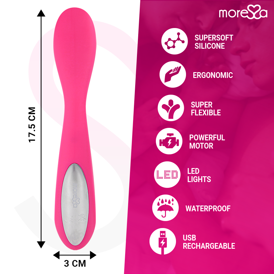 MORESSA - DRUSO GY POINT DUO MASSAGER PELVIC SERUM PREMIUM OPLAADBARE SILICONEN