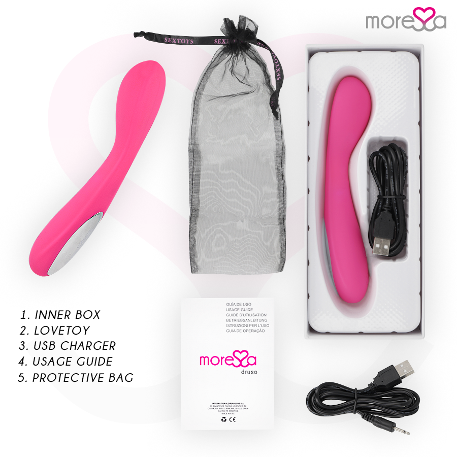 MORESSA - DRUSO GY POINT DUO MASSAGER PELVIC SERUM PREMIUM OPLAADBARE SILICONEN