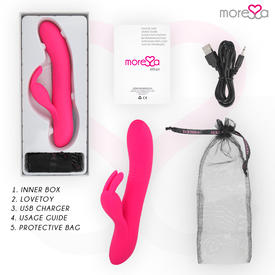 MORESSA - ETHAN WAVE EFFECT KRACHTIGER VIBRATIE PREMIUM SILICONEN OPLAADBAAR