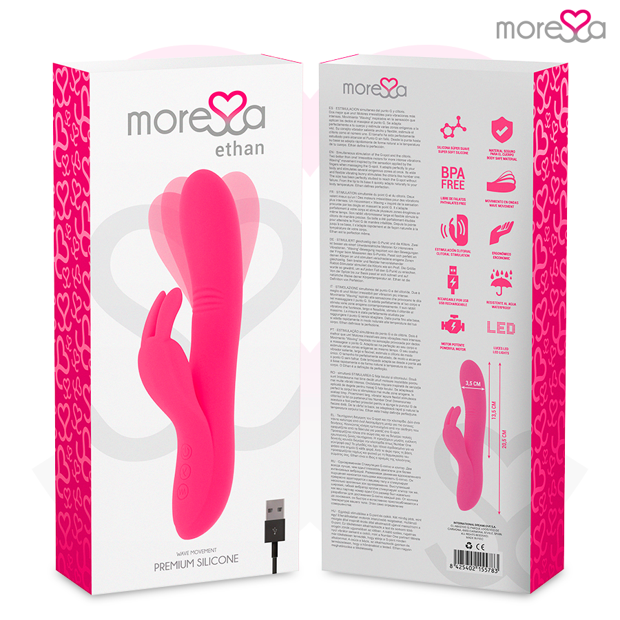MORESSA - ETHAN WAVE EFFECT KRACHTIGER VIBRATIE PREMIUM SILICONEN OPLAADBAAR