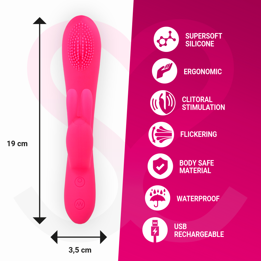 MORESSA - GINO TICKLING VAGINAL PREMIUM SILICONE OPLAADBAAR