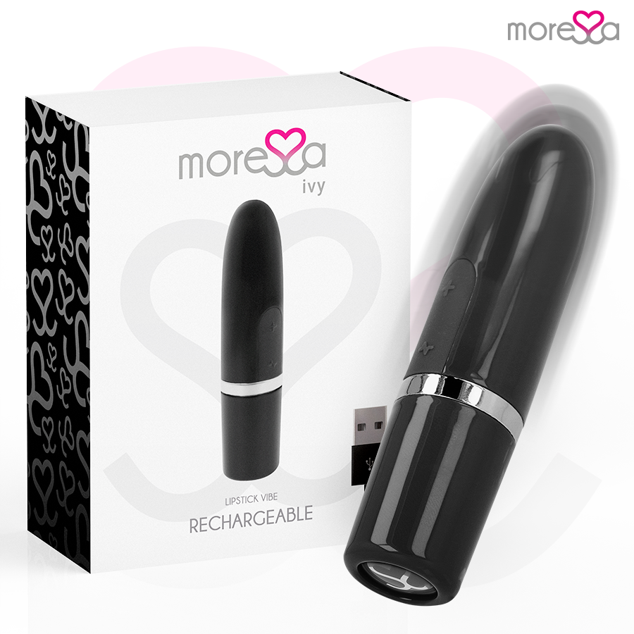 MORESSA - IVY TRAVEL LIP SIMULATOR MASSAGER ZWART