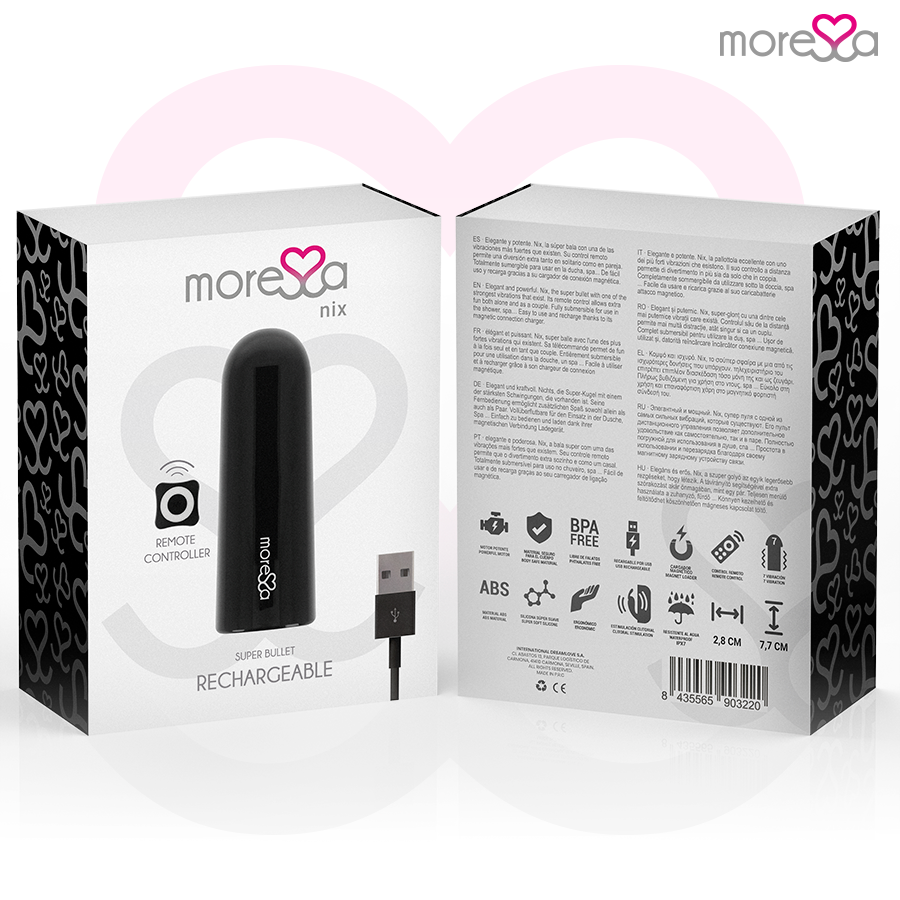 MORESSA - NIX Krachtige Multi-Game Vibrator Afstandsbediening Zwart