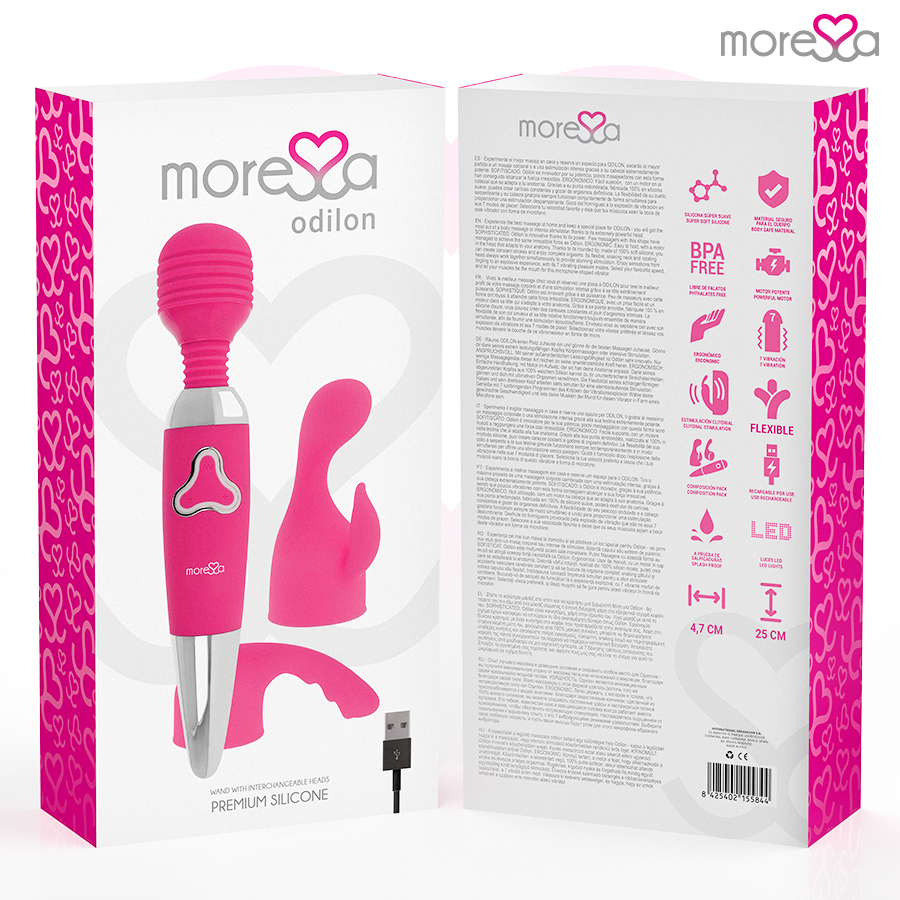 MORESSA - ODILON STOFZUIGER KRACHTIGE MOTOR PLUS TWEE PREMIUM OPLAADBARE SILICONEN KOPPEN