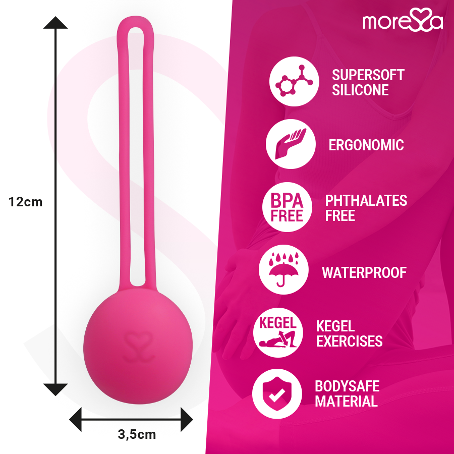 MORESSA - OSIAN ONE BEKKENSVLOERTRAINING 51g PREMIUM ROZE SILICONEN