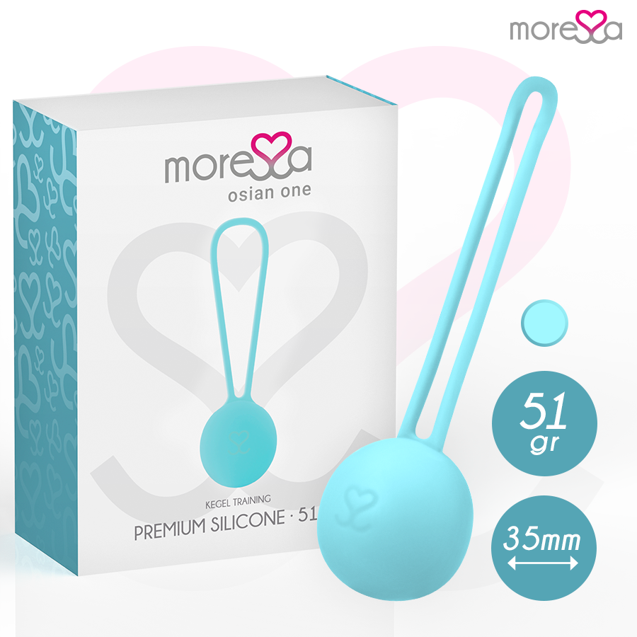 MORESSA - OSIAN ONE BEKKENSVLOERTRAINING 51g PREMIUM SILICONE TURQUOISE