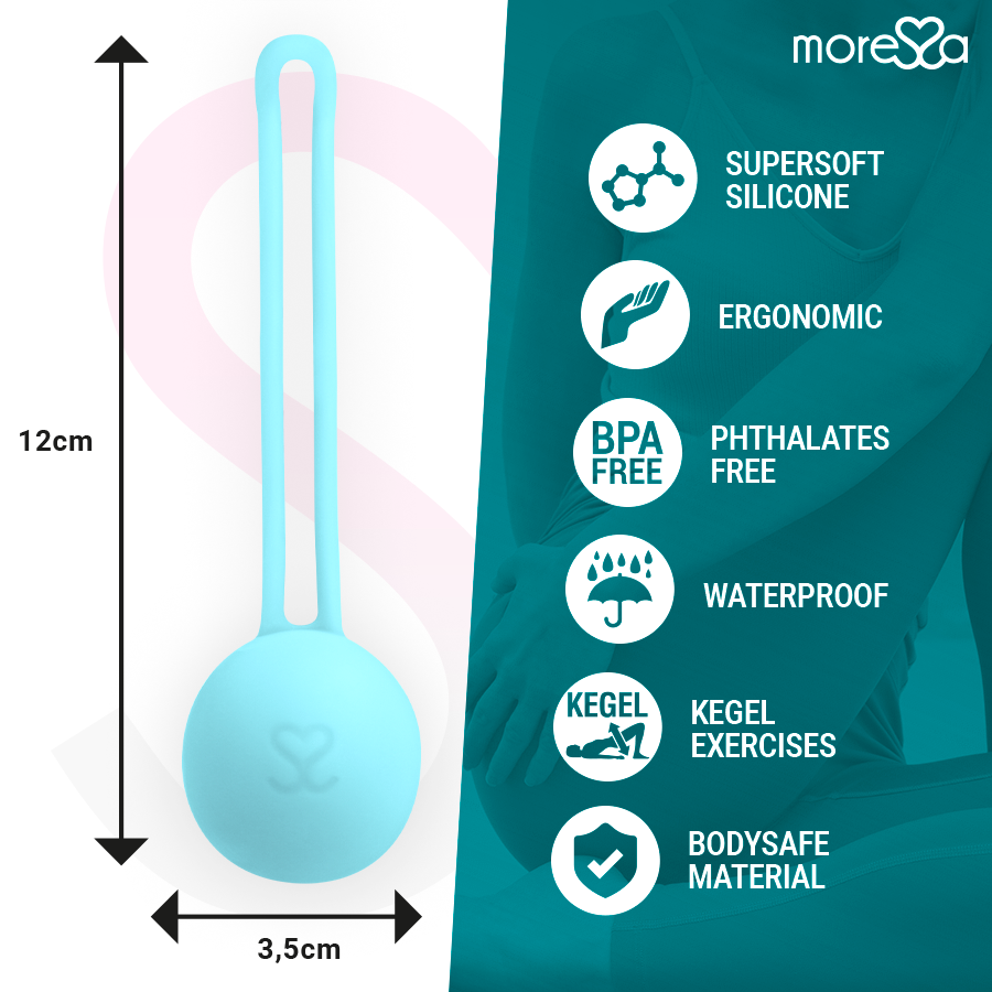 MORESSA - OSIAN ONE BEKKENSVLOERTRAINING 51g PREMIUM SILICONE TURQUOISE