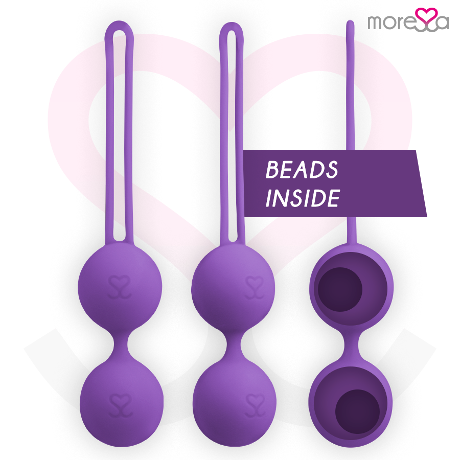 MORESSA - OSIAN THREE PELVIC BODEMTRAINING 85 gr PREMIUM SILICONE PAARS