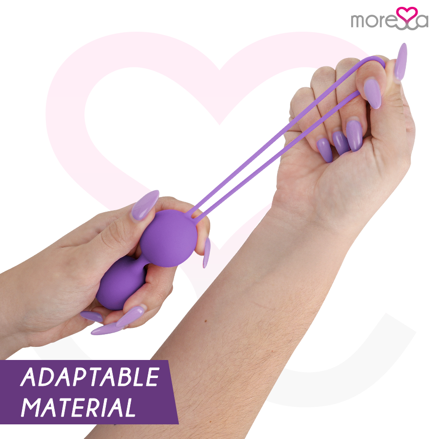 MORESSA - OSIAN THREE ENTRENAMIENTO SUELO PELVICO 85 gr PREMIUM SILICONA LILA
