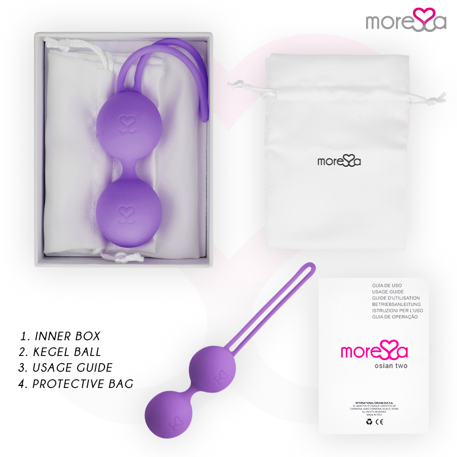 MORESSA - OSIAN TWO BEKKENSVLOERTRAINING 101g PREMIUM SILICONE PAARS