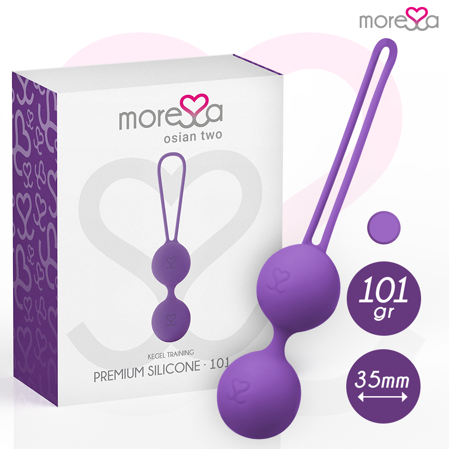 MORESSA - OSIAN TWO BEKKENSVLOERTRAINING 101g PREMIUM SILICONE PAARS