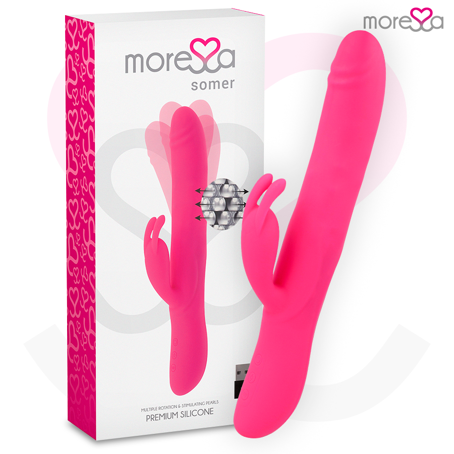 MORESSA - SOMER ROTATOR GEPARELISEERD EN KRACHTIGE TRILLING PREMIUM SILICONEN