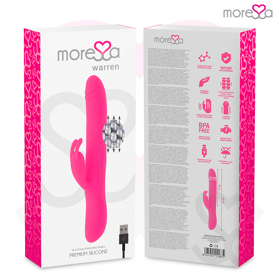 MORESSA - WARREN PREMIUM OPLAADBARE REVITALIZED OSCILLERENDE EN KRACHTIGE TRILLINGSDRIVER
