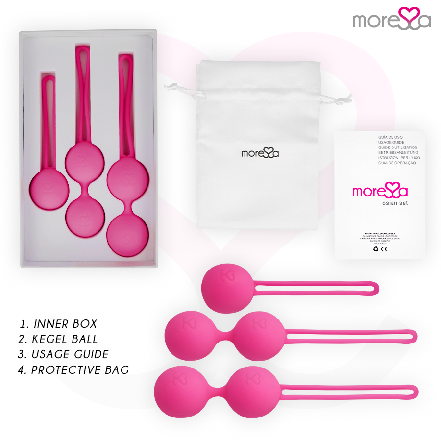 MORESSA - OSIAN SET PREMIUM ROZE SILICONE (Osian One - 51 g | Osian Two - 101 g | Osian Three 85 g)